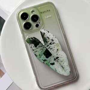Leaf Phone Holder Stand 360°Rotating With Hand Grip Handle